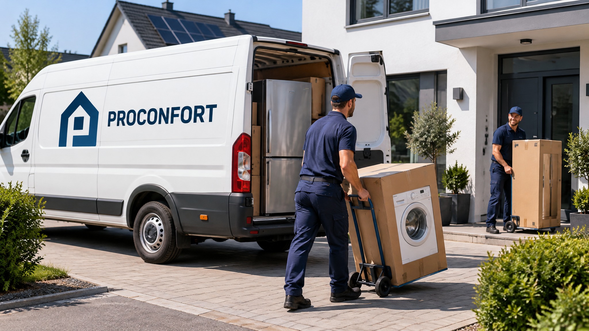 Lieferung mit eigener LKW-Flotte & DHL